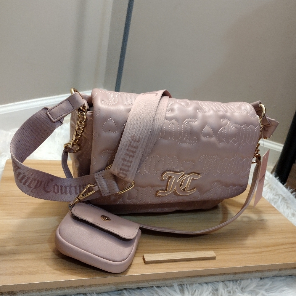 Juicy Couture Pink π©·β¨ League Large Flap Purse (Multi Strap) π - Picture 7 of 11
